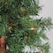 3 Pack Pre-Lit Woodland Alpine Artificial Christmas Trees, Multicolor Lights